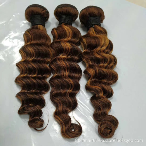 3 Tone Color Ombre Curly Body Deep Weave Virgin Hair Frontal Extensions Raw Blonde Ombre Human Hair Bundles With Closure